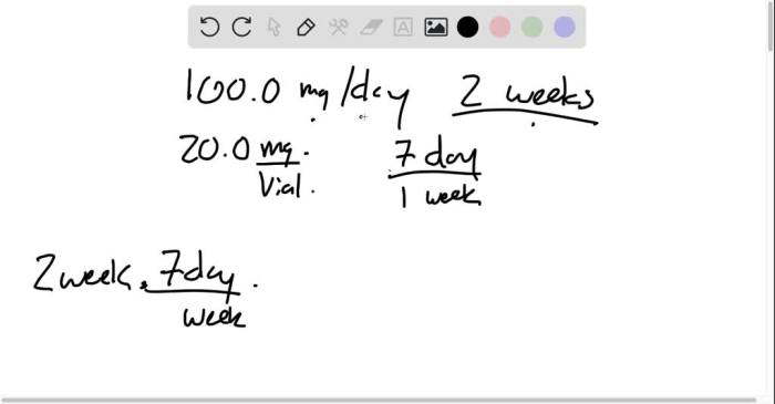 A patient is prescribed 100.0 mg/day