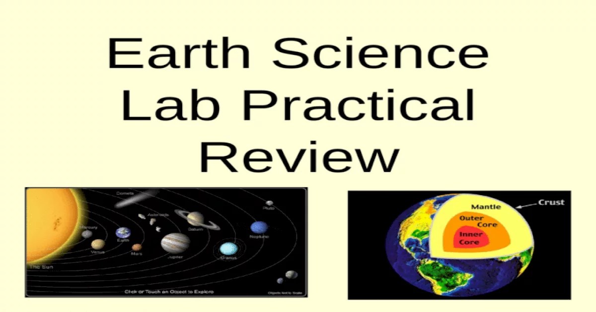 Earth science regents lab practical review