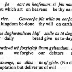 Lords prayer in anglo saxon