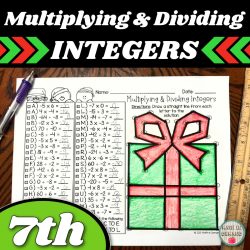 Multiplying and dividing integers answer key