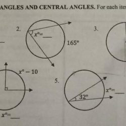 Central angles and arc measures notes answer key